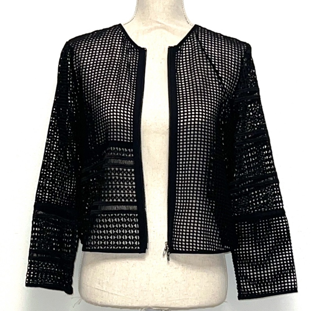 A/X Armani Exchange Black Mesh Jacket